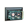 Perfect Cases Perfect Cases WMDBPK-B Wall Mounted Double Puck Display Case; Black WMDBPK-B